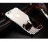 Zrkadlový kryt + bumper iPhone 5/5S/SE - strieborný